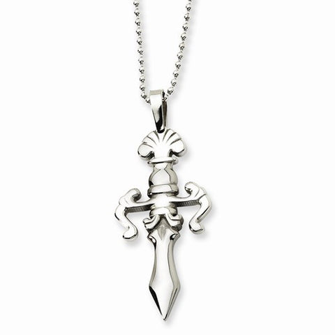 Stainless Steel Dagger Necklace