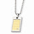 Stainless Steel K Gold-Plated Diamond Necklace