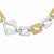 Stainless Steel Gold Ipg-Plated Sqare Link Necklace