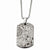 Stainless Steel Skulls Dog Tag Pendant On Necklace