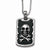 Stainless Steel Skull & Crossbones Ip Black-Plated Necklace