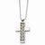 Stainless Steel Silverlay Cross Necklace