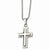 Stainless Steel Cross Pendant On Necklace