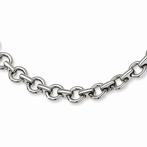 Stainless Steel Polished Links Necklace