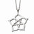 Stainless Steel Fancy Polished Flower Necklace