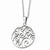 Stainless Steel Polished Fancy Swirl Pendant On Necklace