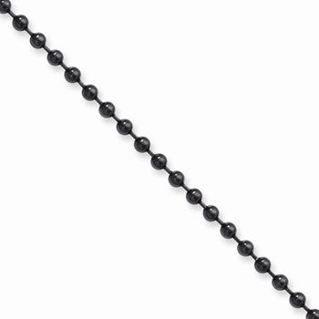 Stainless Steel Ion Plating Black-Plated Ball Chain