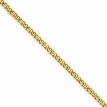 Stainless Steel Ion Plating Gold-Plated Round Curb Chain