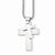 Stainless Steel Polished Crosses Pendant On Necklace