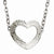 Stainless Steel Textured Heart Necklace