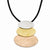 Stainless Steel Ip-Plated Ovals Necklace