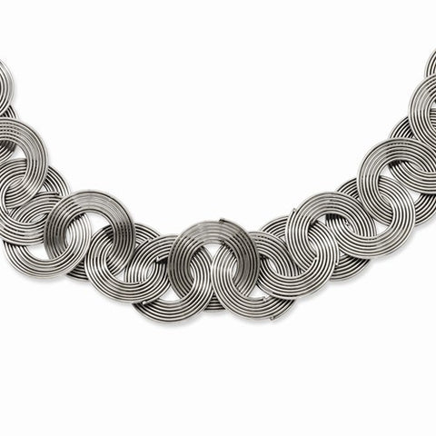 Stainless Steel Multiple CirclesNecklace