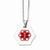 Stainless Steel Hexagon Shaped Medical Pendant Necklace