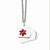 Stainless Steel Double Heart Medical Pendant Necklace