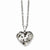 Stainless Steel Puffed Heart Necklace