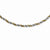 Stainless Steel Yellow Ip-Plated Box & Rope Twisted Necklace