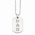 Stainless Steel Enamel Dad Dog Tag Necklace