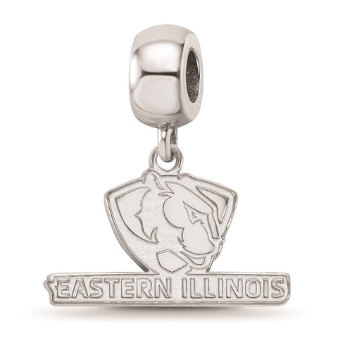 Sterling Silver LogoArt Eastern Illinois University Small Dangle Bead