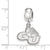 LogoGonzaga University Small Charm Dangle Bead in Sterling Silver