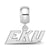 Eastern Kentucky University Xs Charm Dangle Bead Charm in Sterling Silver