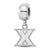 Sterling Silver Logo Art Xavier University Bead Charm Xs Dangle