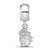 James Madison University Xs Charm Dangle Bead Charm in Sterling Silver