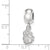 James Madison University Xs Charm Dangle Bead Charm in Sterling Silver