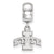 Iowa State University Xs Charm Dangle Bead Charm in Sterling Silver