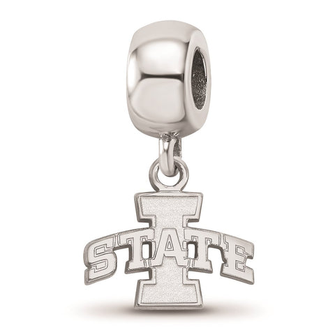 Sterling Silver LogoArt Iowa State University Xs Dangle Bead Charm