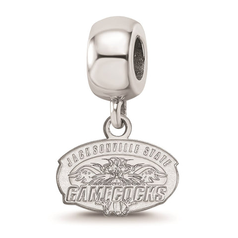 Sterling Silver LogoArt Jacksonville State U. Xs Dangle Bead Charm