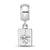 Pittsburg State University Xs Charm Dangle Bead Charm in Sterling Silver