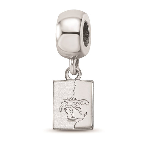 Sterling Silver LogoArt Pittsburg State University Xs Dangle Bead Charm