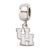 Sterling Silver LogoArt University of Houston Xs Dangle Bead Charm