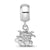 Wichita State University Xs Charm Dangle Bead Charm in Sterling Silver