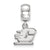 Central Michigan University Xs Charm Dangle Bead Charm in Sterling Silver