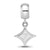 Furman University Small Charm Dangle Bead in Sterling Silver