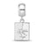 Pittsburg State University Small Charm Dangle Bead in Sterling Silver