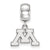 University of Minnesota Xs Charm Dangle Bead Charm in Sterling Silver