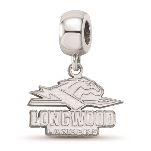 Sterling Silver LogoArt Longwood University Small Dangle Bead