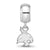 Texas State University Xs Charm Dangle Bead Charm in Sterling Silver