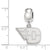 University of Dayton Small Charm Dangle Bead in Sterling Silver