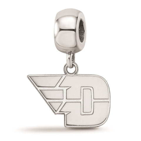 Sterling Silver LogoArt University of Dayton Small Dangle Bead