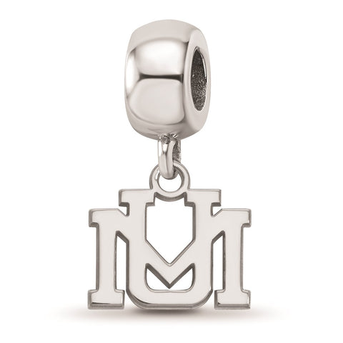 Sterling Silver LogoArt University of Montana Xs Dangle Bead Charm