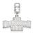 University of San Francisco Small Charm Dangle Bead in Sterling Silver