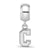 College Of Charleston Xs Charm Dangle Bead Charm in Sterling Silver