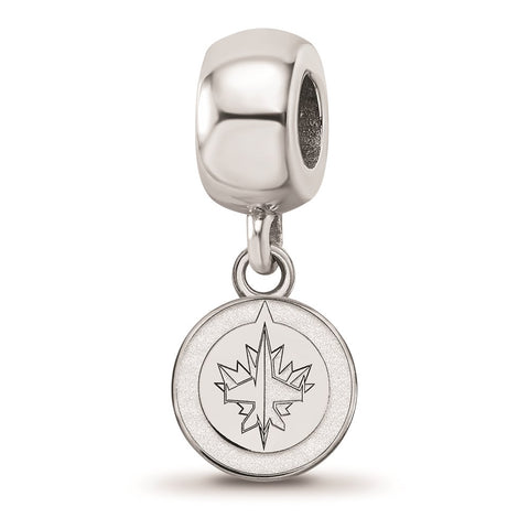 Sterling Silver NHL LogoArt Winnipeg Jets Xs Dangle Bead Charm