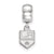 NHL Los Angeles Kings Xs Charm Dangle Bead Charm in Sterling Silver