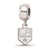 Sterling Silver NHL LogoArt Los Angeles Kings Xs Dangle Bead Charm