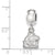 Northern Illinois University Xs Charm Dangle Bead Charm in Sterling Silver