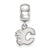 NHL Calgary Flames Xs Charm Dangle Bead Charm in Sterling Silver